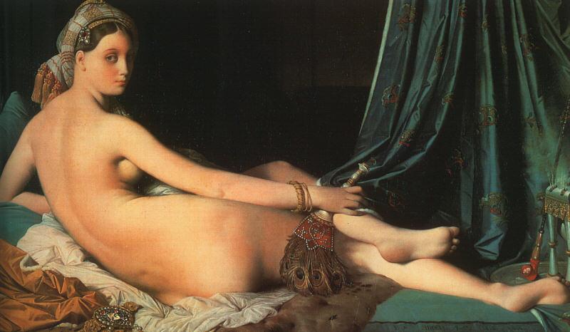 Jean-Auguste Dominique Ingres Grande Odalisque oil painting picture